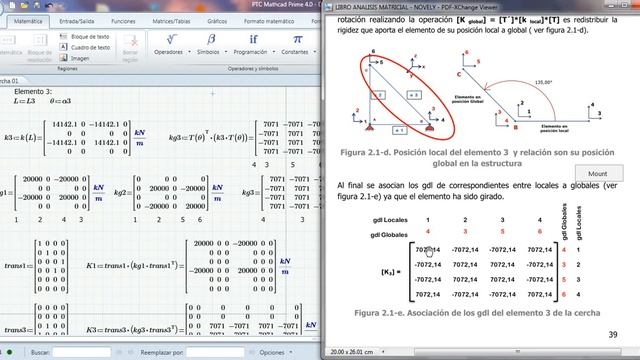 Matriz de rigidez de una cercha con Mathcad смотреть онлайн