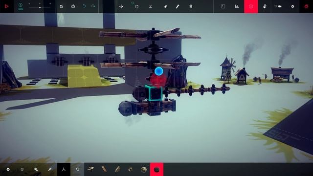Besiege: Вертолет. Соосная схема 1 "Основа вертолета" смотреть онлайн