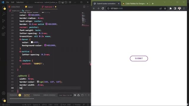 Submit button animation in html, css & javascript tutorial #tutorial #html #css смотреть онлайн