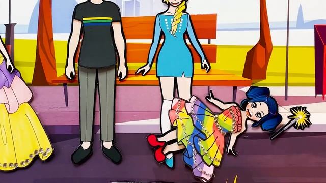 Paper dolls dress up Ladybug vs Elsa Who is cat noir girl friend Barbie story смотреть онлайн