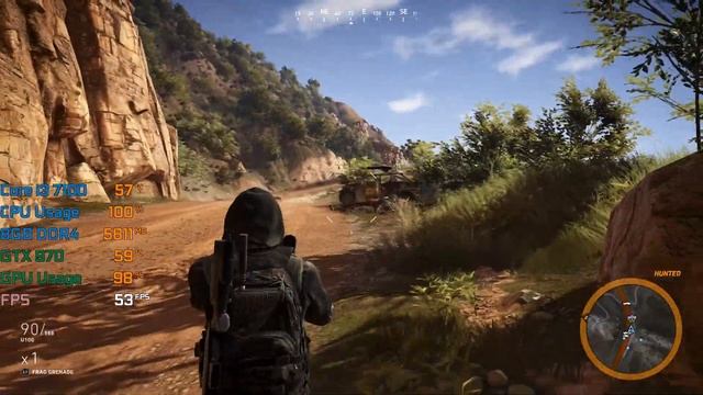 Ghost Recon Wildlands - Core i3 7100 + GTX 970 - Benchmark смотреть онлайн