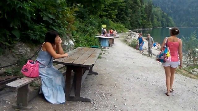 Swimming in the lake Riza in August 2016#Купание в озере Рица в августе 2016 года смотреть онлайн