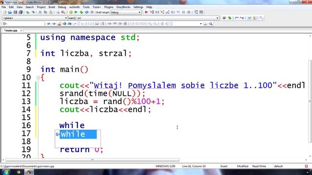 Kurs C++ odc. 4: Liczby losowe (pseudolosowe) смотреть онлайн