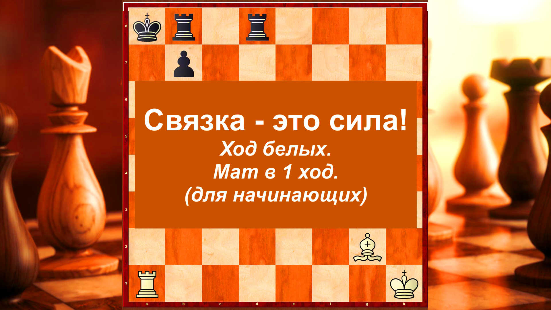 Шахматы ♔ Шахматные задачи ♕ онлайн для начинающих ♖ Мат в 1 ход смотреть онлайн