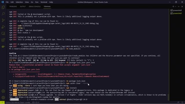npm run dev Is Not Working In Laravel 8 - Error Fixed смотреть онлайн