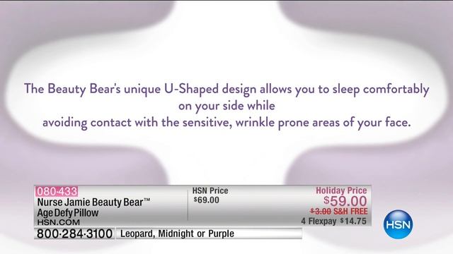 Nurse Jamie Beauty Bear Age Defy Pillow Midnight смотреть онлайн