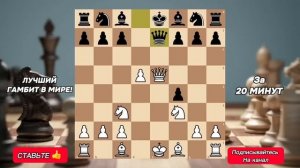 ВЕНСКАЯ ПАРТИЯ! ЛУЧШИЙ ДЕБЮТ В МИРЕ! +100 пунктов рейтинга!