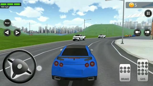 Покупаю новую машину «NISSAN GTR» в игре "Parking Frenzy" смотреть онлайн