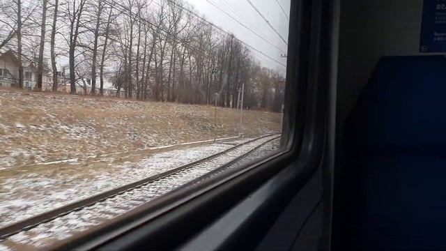 Поездка в салоне Пригородного Электропоезда ЭТ2М 118 смотреть онлайн