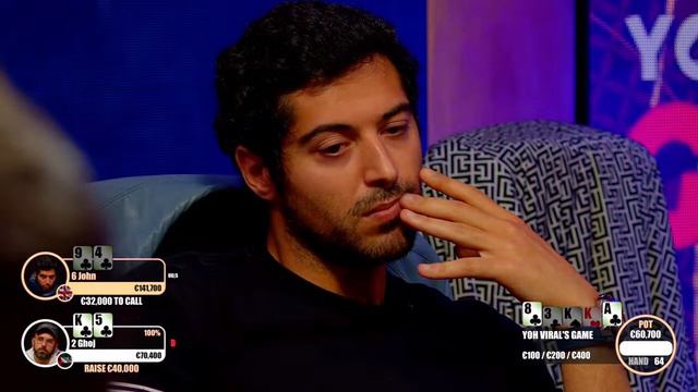 Yoh Viral Cash Game LIVE- €100/€200/€400 No Limit Hold'em! смотреть онлайн