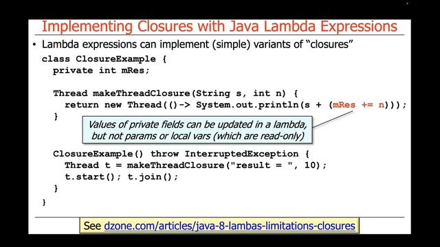 Implementing Closures with Java Lambda Expressions смотреть онлайн