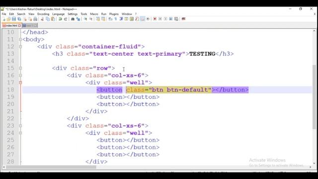 Web Development Tutorials in Hindi : Adding multiple buttons within well | BOOTSTRAP | HTML | CSS смотреть онлайн