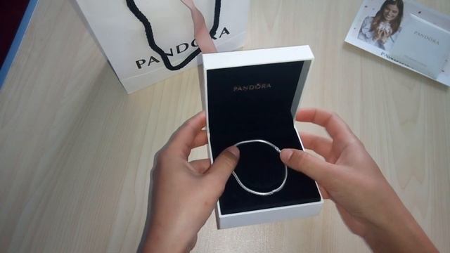 Оригинальный браслет PANDORA с застежкой в форме сердца