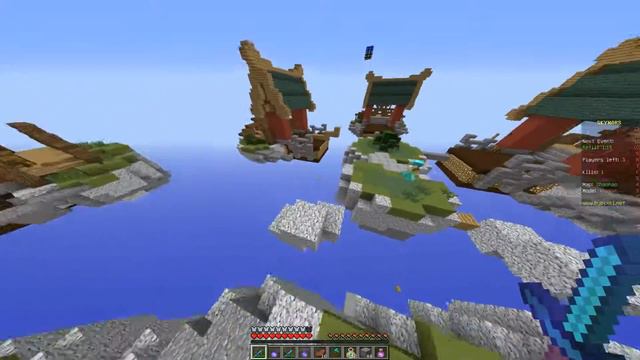 УЧИМСЯ ИГРАТЬ В СКАЙВАРС!!! СМОГУ ЛИ Я ВЫИГРАТЬ? МАЙНКРАФТ СКАЙВАРС!