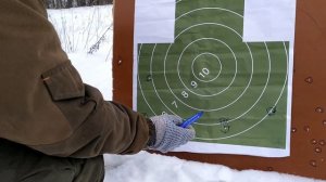 ИЖ-26 отстрел картечи CLEVER 6.2-35гр.и АЗОТ СИБИРЬ 6.2-32гр на 50м