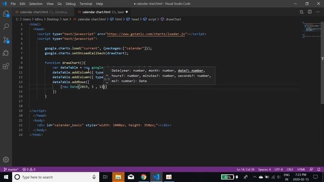 Google Charts API Tutorial | Google Calendar Chart смотреть онлайн