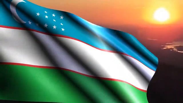 Uzbekistan  O'zbekiston Bayrog'i Quyosh Chiqishi Özbekistan Bayrağı Gün Doğumu