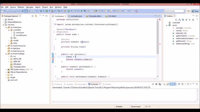JAVA - MAVEN - JSF - PRIMEFACES - BOOTSTRAP - HIBERNATE - CDI - AULA 04 смотреть онлайн
