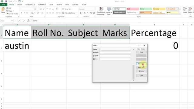 How to create Data Entry Form in Excel - Ms Office 2013? In Built Form is there смотреть онлайн