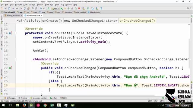 Lập trình Android A-Z – Bài 28: Checkbox смотреть онлайн