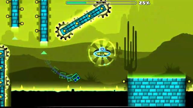 пробуем пройти уровень PRESS START В ИГРЕ GEOMETRY DASH SAB-ZIRO смотреть онлайн