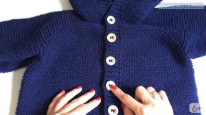 Детский кардиган спицами с капюшоном | Готовые работы