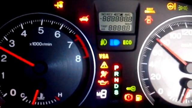 Honda Stream RN6 meter self test смотреть онлайн