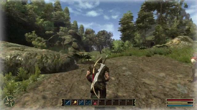 Gothic 3. Одежда кочевника в начале игры. смотреть онлайн