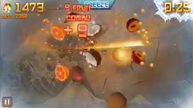 WORLD RECORD(OLD) - Biggest Combo in Fruit Ninja (72 fruit) смотреть онлайн