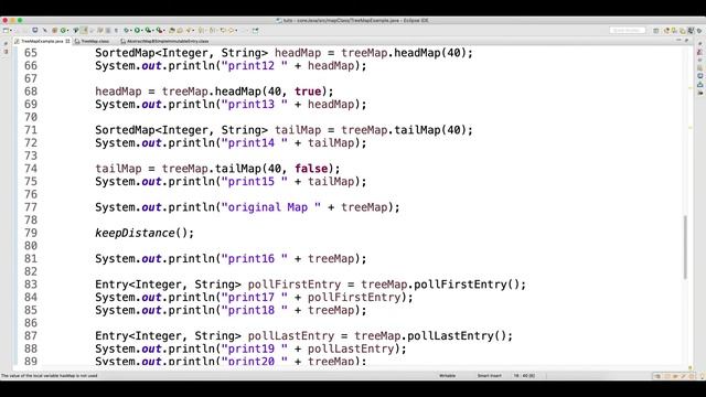 TreeMap Specific Methods Video-76 смотреть онлайн