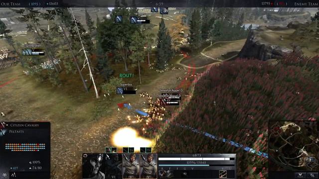 Total War Arena без комментариев - Peltasts сделали все, что могли... смотреть онлайн