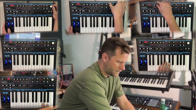 Minute (ish) Jam - Novation Bass Station 2 NO TALKING NO EFFECTS 6 Layers смотреть онлайн