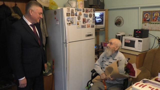 Поздравление ветерана ВОВ Ивана Дерябина с 101 летием Койсуг 2019 смотреть онлайн