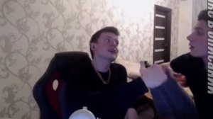 Драка у МЕЛСТРОЯ,Игорь получил по лицу от сани))