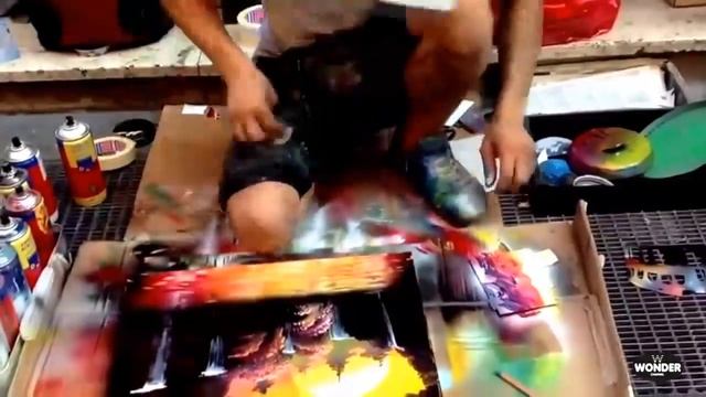 ФАНТАСТИЧЕСКИЕ УЛИЧНЫЕ ШЕДЕВРЫ! Или как нарисовать картину за 5 минут смотреть онлайн