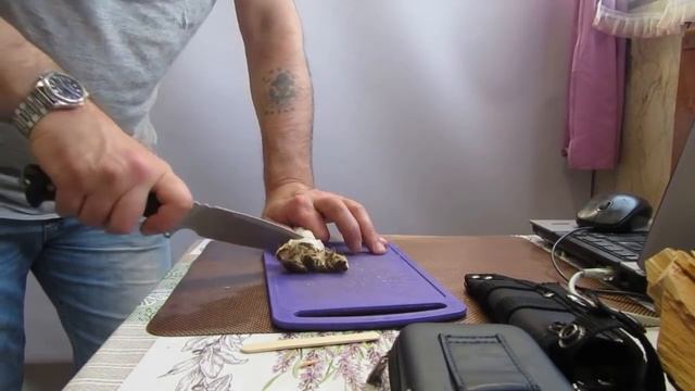 Нож в работе,Антей -3 компания НОКС . Сталь AUS 8 смотреть онлайн