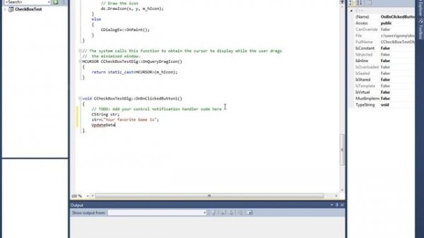 How to use CheckBox control in MFC C++ programming