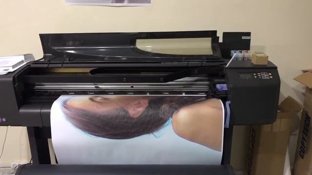 HP DESİGNJET 800 42” printing смотреть онлайн