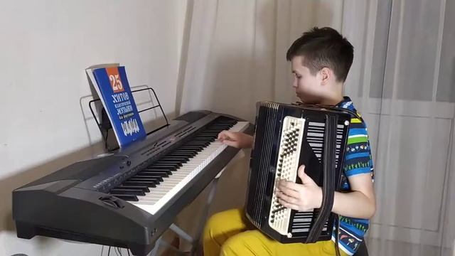 Zproffesor- Играю ПЕРСИКОВЫЙ РЭГТАЙМ на двух инструментах смотреть онлайн