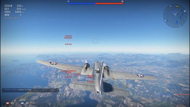 War Thunder 1.59 - Planes [US] - B-18A: Nicht OP! смотреть онлайн