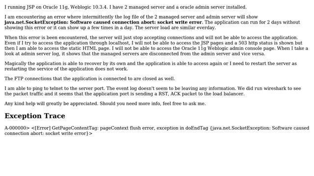 Caused by: java.net.SocketException: Software caused connection abort: socket write error смотреть онлайн