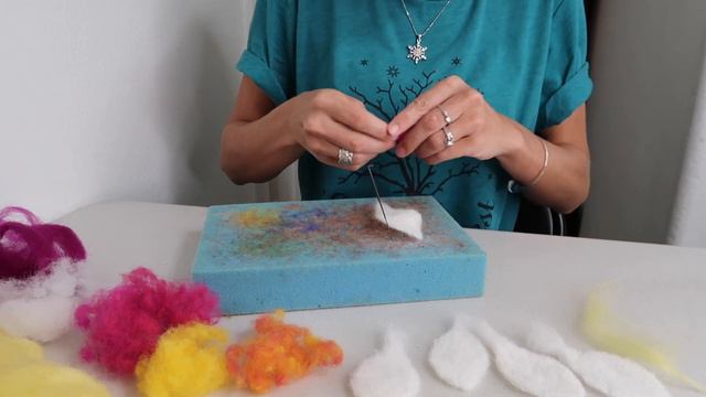 NEEDLE FELTING FLOWER Tutorial Plumeria смотреть онлайн