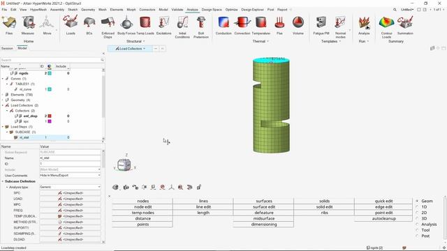 Nonlinear Material in Hypermesh [Optistruct Tutorial] смотреть онлайн