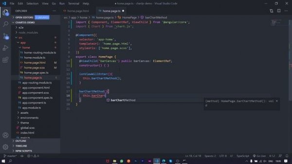 Ionic 5 ChartJs | Grouped Bar Chart using Ionic 5 and ChartJs | Ionic 5 Tutorial for Beginners