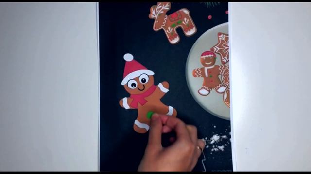 Поделки из бумаги "Венок.Ёлка.Печенье.Дед Мороз"|Аппликации|Papercraft смотреть онлайн