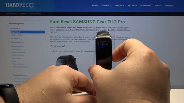 How to Hard Reset SAMSUNG Gear Fit 2 Pro – Restore Defaults / Wipe Data смотреть онлайн