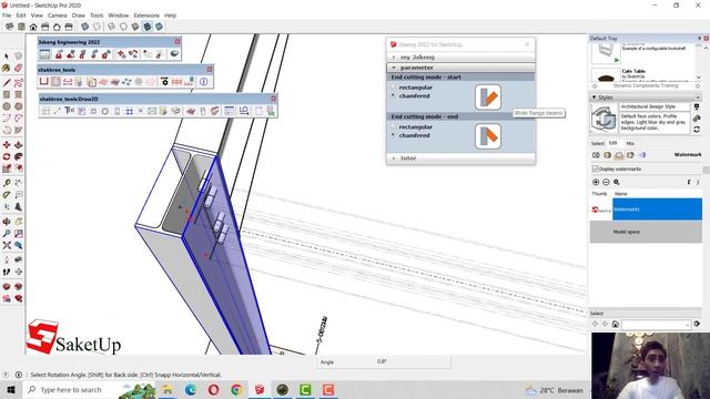 Tutorial Membuat Struktur Baja di Sketchup смотреть онлайн