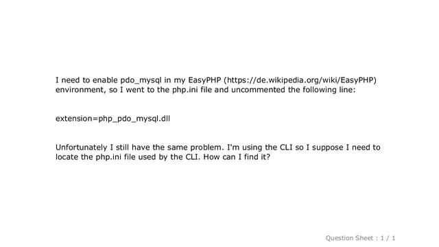 PHP : How can I find the php.ini file used by the command line? смотреть онлайн