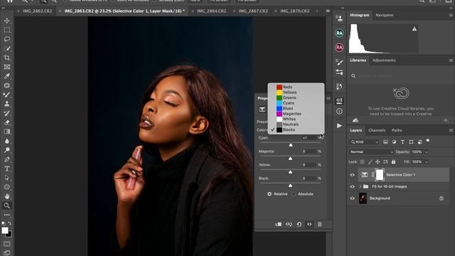 Skin retouch using mixer brush in photoshop. Frequency Separation #dodgeandburn #RA #retouch смотреть онлайн