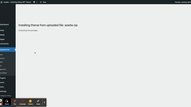 How to install theme + child theme - Azedw Clothing Shop WordPress Theme смотреть онлайн